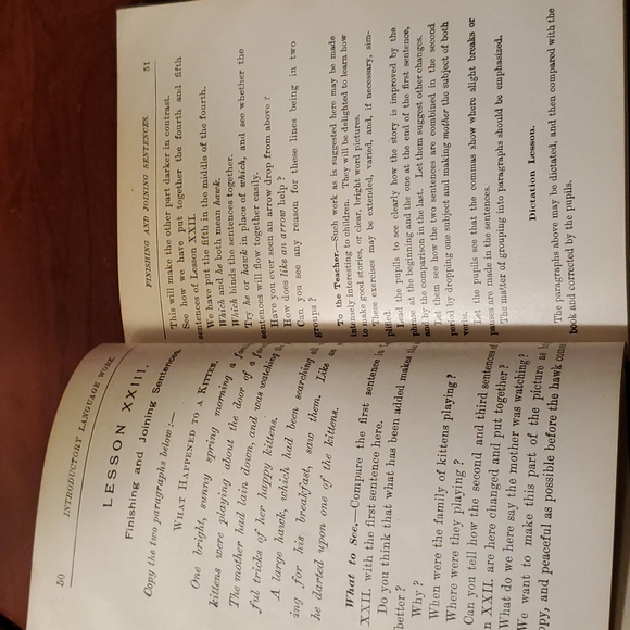 Vintage 1905 Reed's Introductory Language Work -Hardcover - Picture 11 of 12